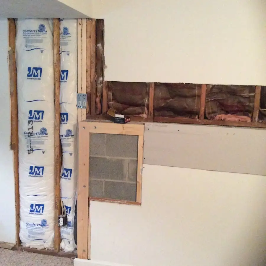 Wall insulation replacement during Odor Removal & Deodorization in Brentwood